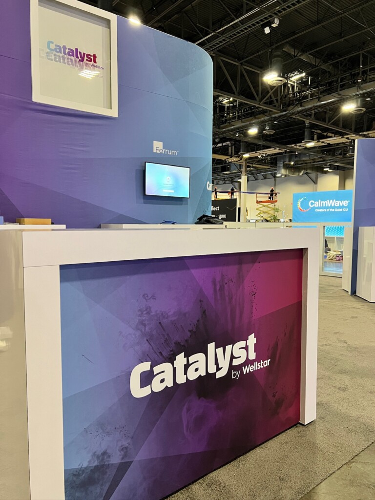 Catalyst booth at HLTH.