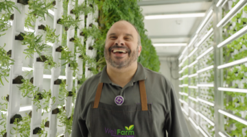 Picture of a man smiling inside the WellFarm