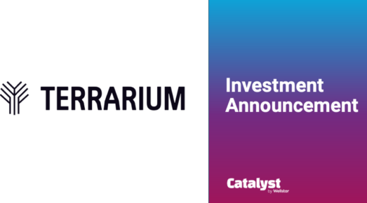 Investment announcement graphic for Terrarium.