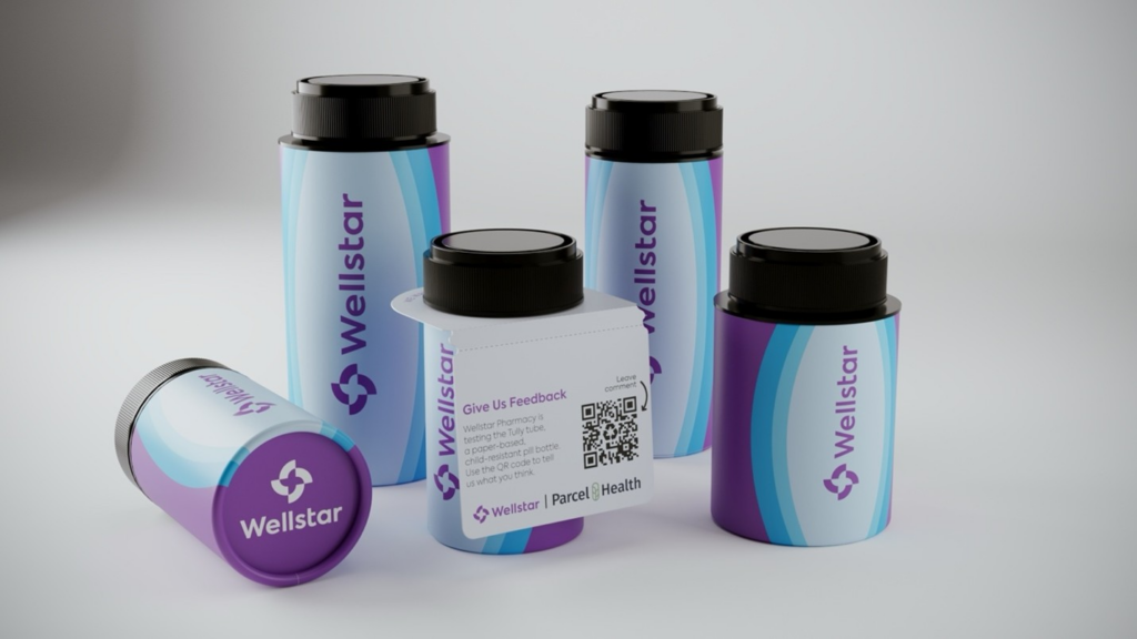 Parcel Health bottles with the Wellstar brand.