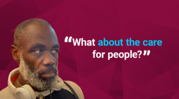 Quote from Mark: "What about the care for people?"