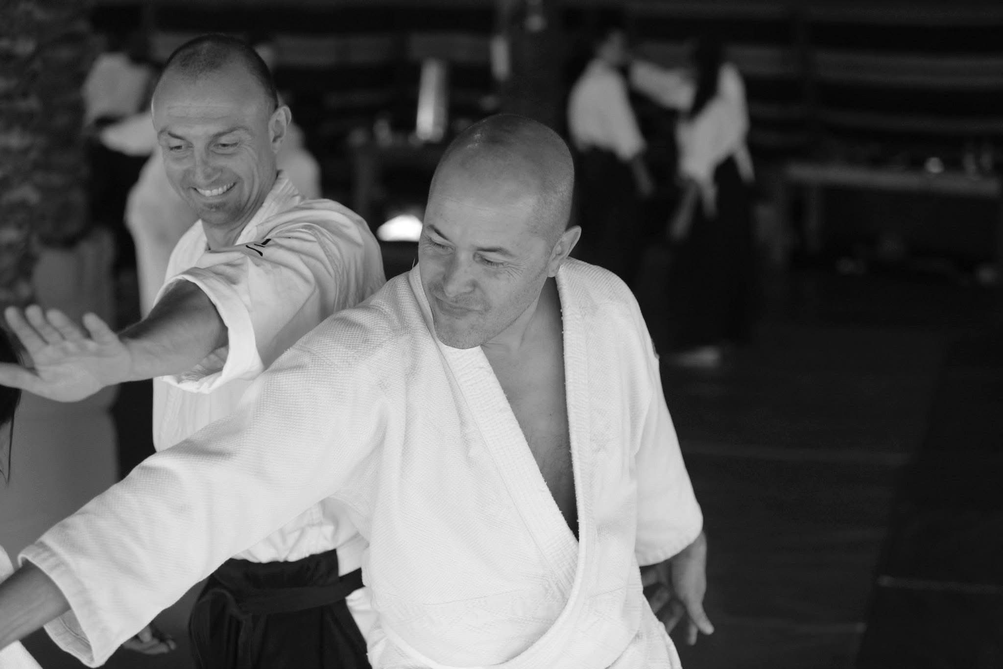 Ophir Ronen practicing martial arts.