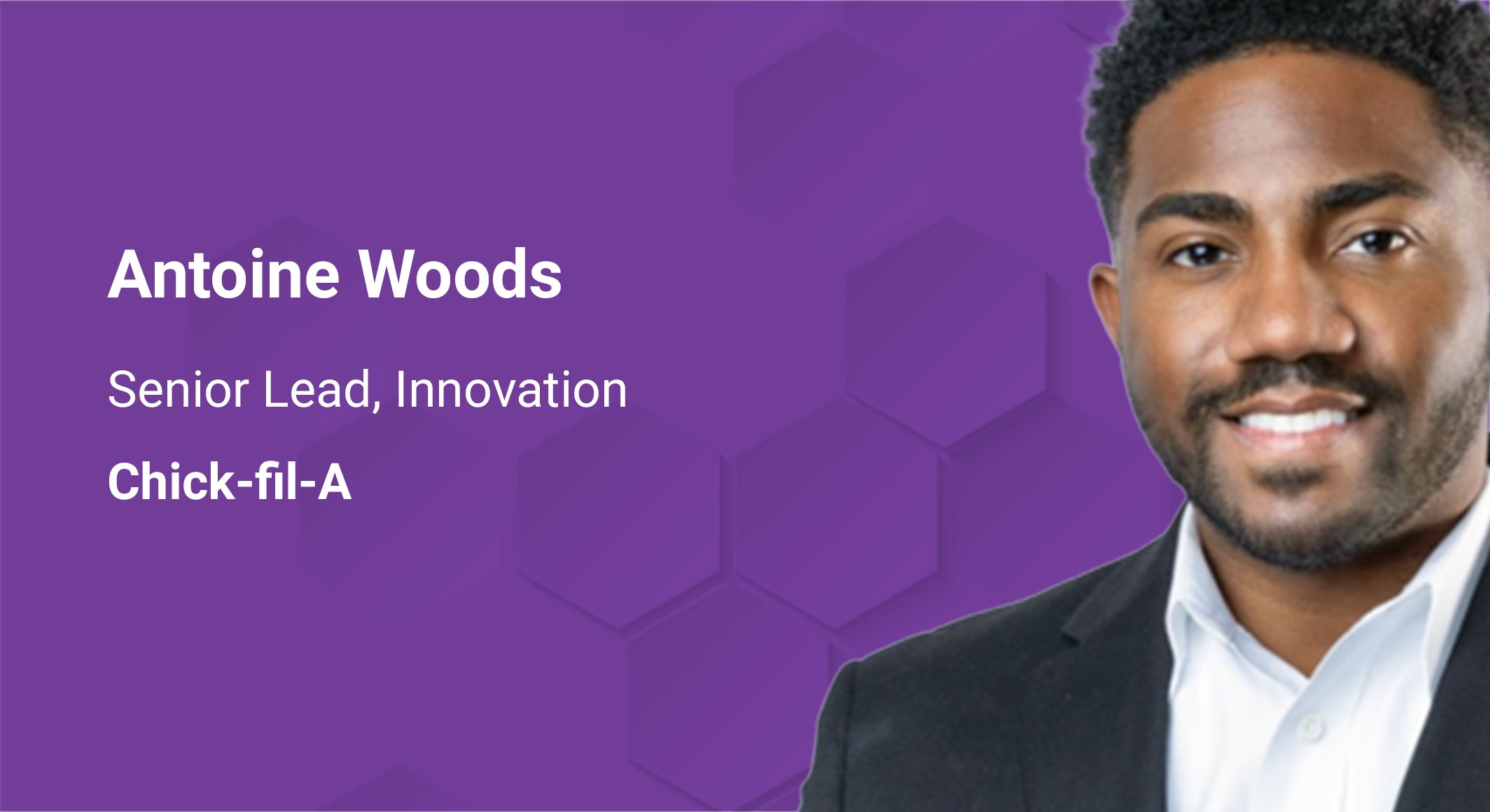 Headshot for Antoine Woods.